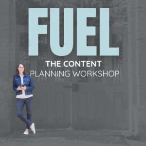 Content Workshop - Fuel content planning