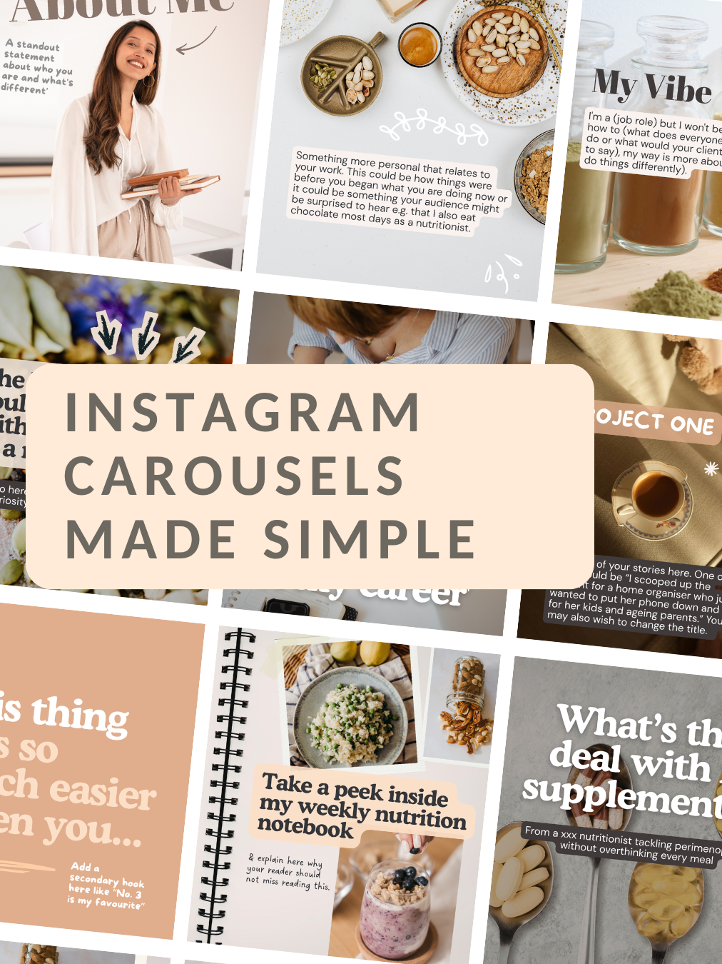 Canva Instagram Carousel Templates - Carousels Made Simple Sarah Richards Social